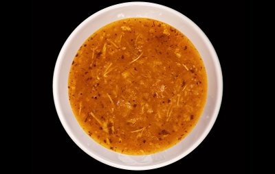 Суп Харчо с чесночными тостами