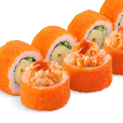 Тартар-ролл лосось-шрирача