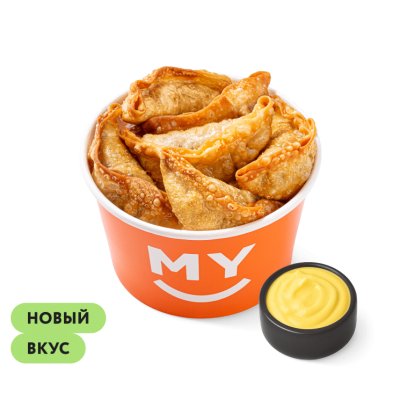 Гёдза с яблоком и корицей