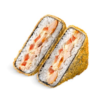 Онигири с курицей темпура