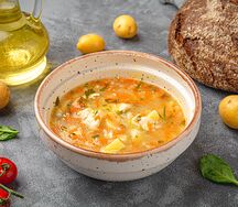 Суп куриный с рисом