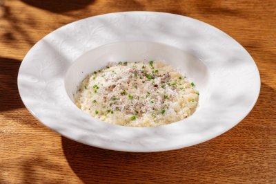 Орзо с томленой говядиной