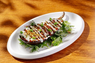 Баклажан с йогуртовым васаби