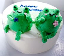 Бенто-торт Лягушки