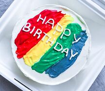 Бенто торт С днем рождения 1 (любая ваша надпись)