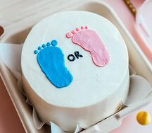 Бенто-торт Как узнать пол ребёнка (любая надпись на торте)
