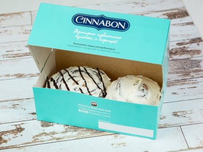 Большие булочки 2 шт. из Cinnabon