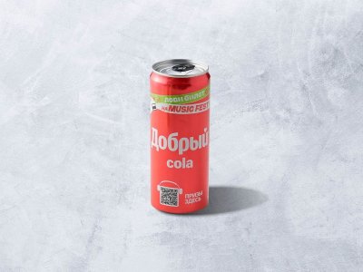 Лимонад Добрый Кола Ж/Б 330 мл.