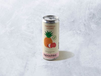 Лимонад Лапочка ананас-личи ж/б 330 мл.