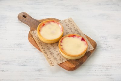 Набор флан с брусникой