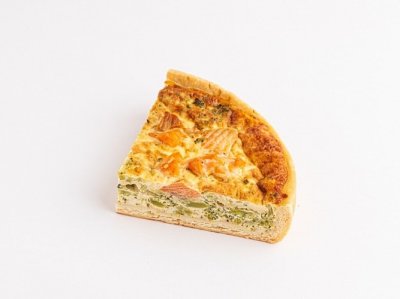 Киш лорен с красной рыбой