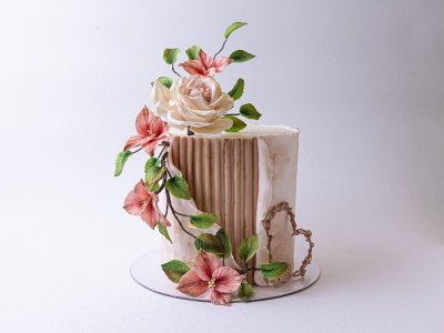 Торт Розовый сад