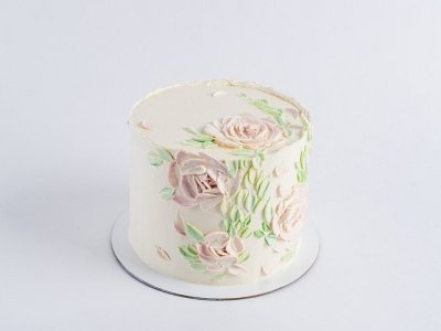 Свадебный торт Нежные розы