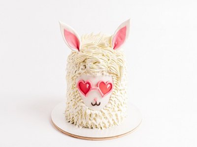 Торт Влюбленная лама