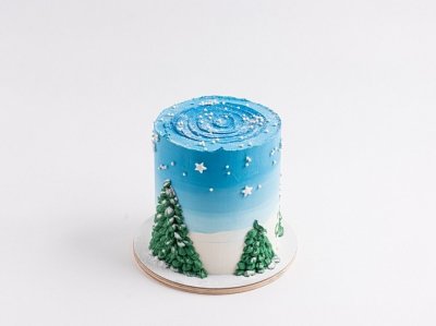 Торт Зимняя ночь