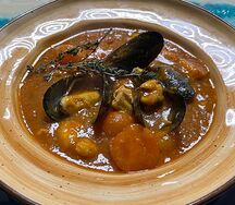 Томатный суп Таврида с морепродуктами