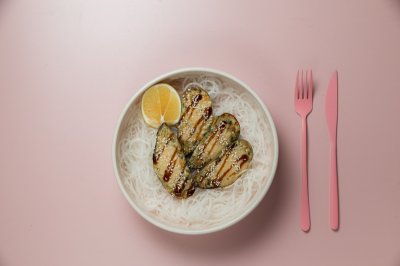 Мидии, запеченные с крабом