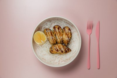 Мидии, запеченные с крабом спайси