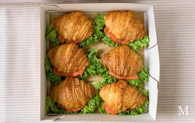 Мини сэндвичи с лососем