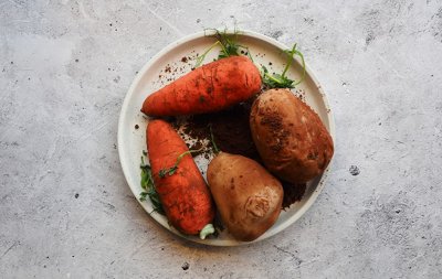 Картошка с карамелью